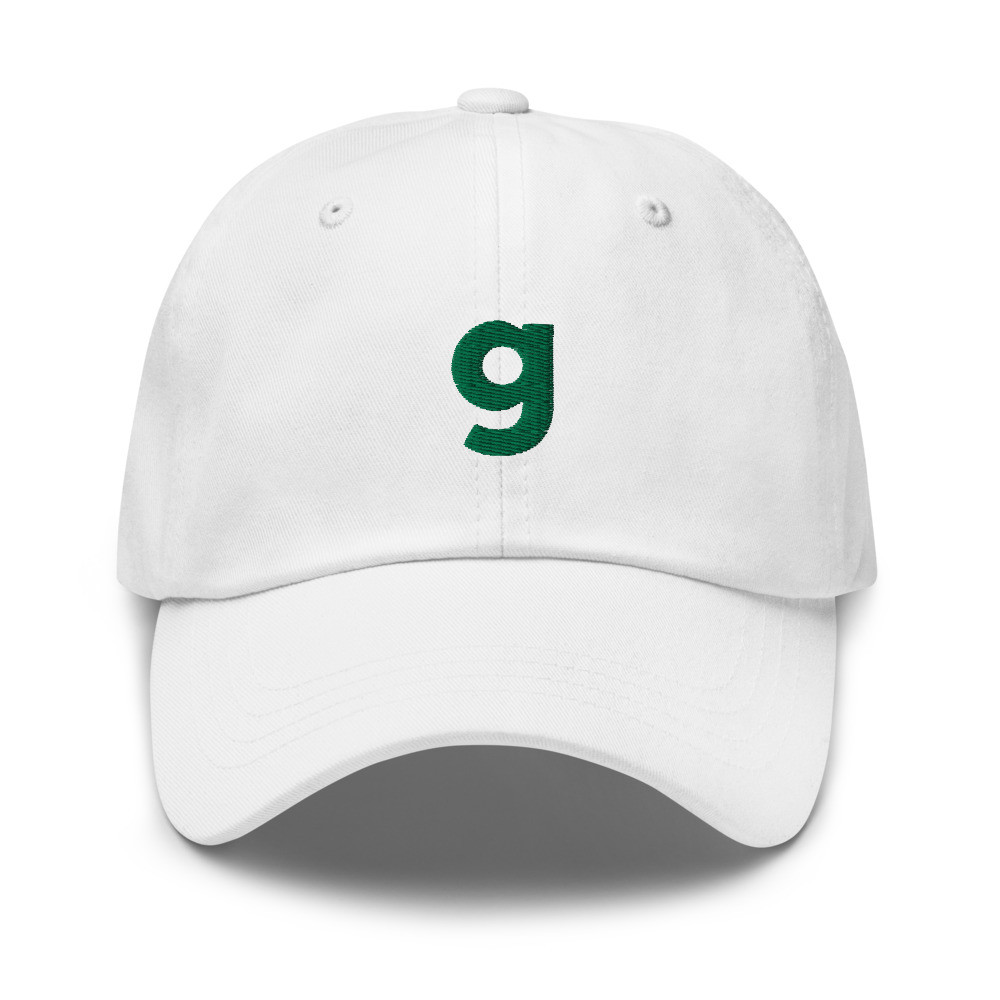 G Logo Dad Hat - White