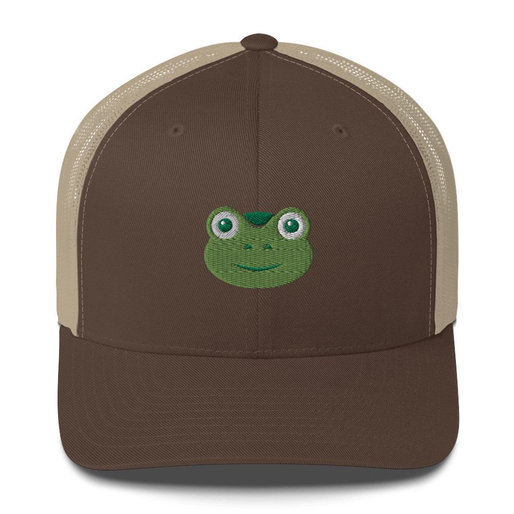 Gabby Trucker Cap - Brown/ Khaki