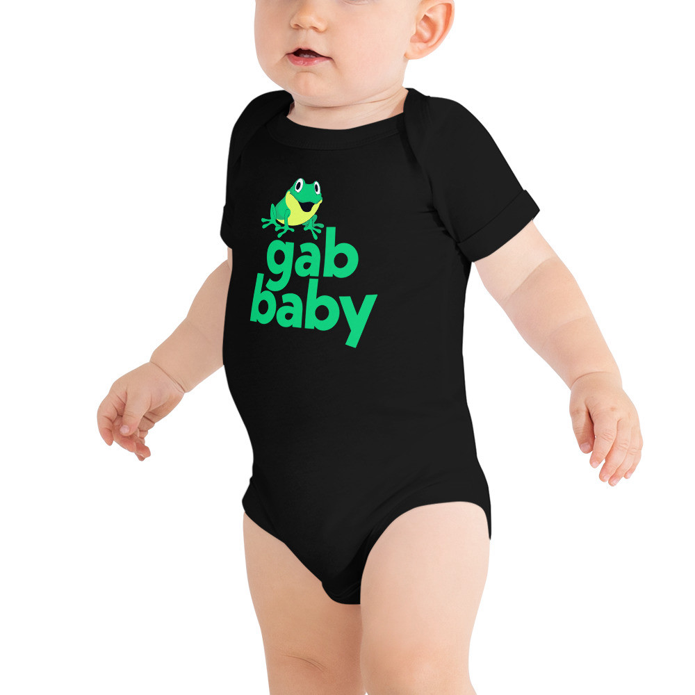 Gab Baby One Piece - Black / 3-6m