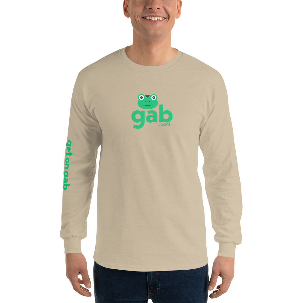 Gab.com Men’s Long Sleeve - Sand / S