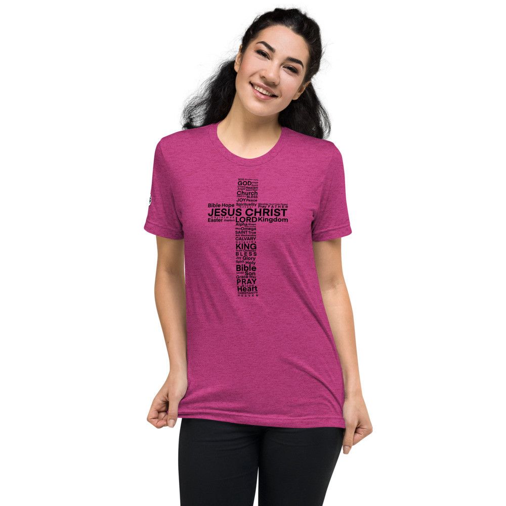 Cross Women's T-Shirt - Berry Triblend / S