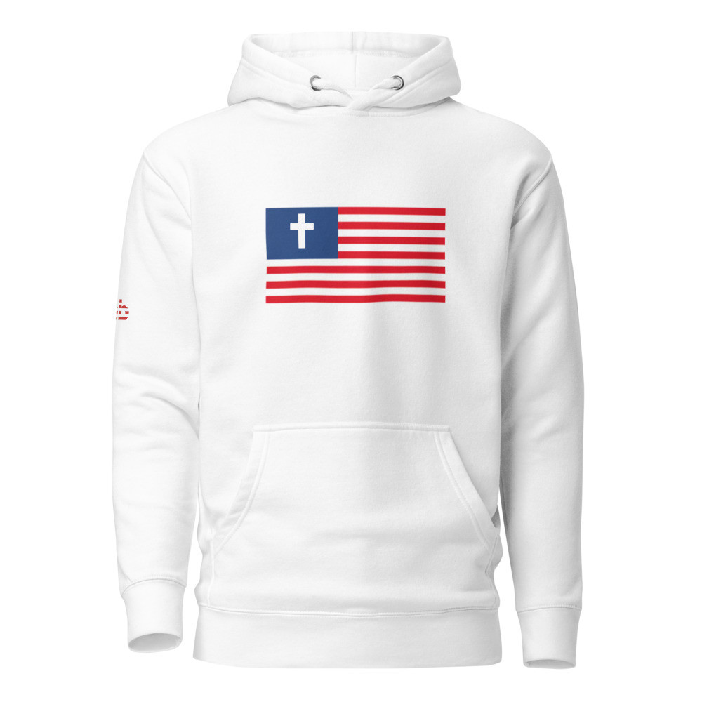 Christian Nationalist Hoodie - White / M