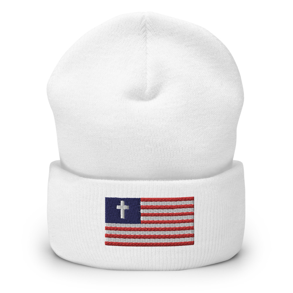 Christian Nationalist Beanie - White