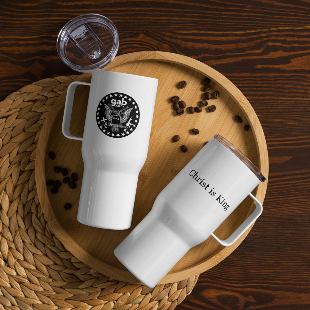 Gab Emblem Travel Mug with Handle