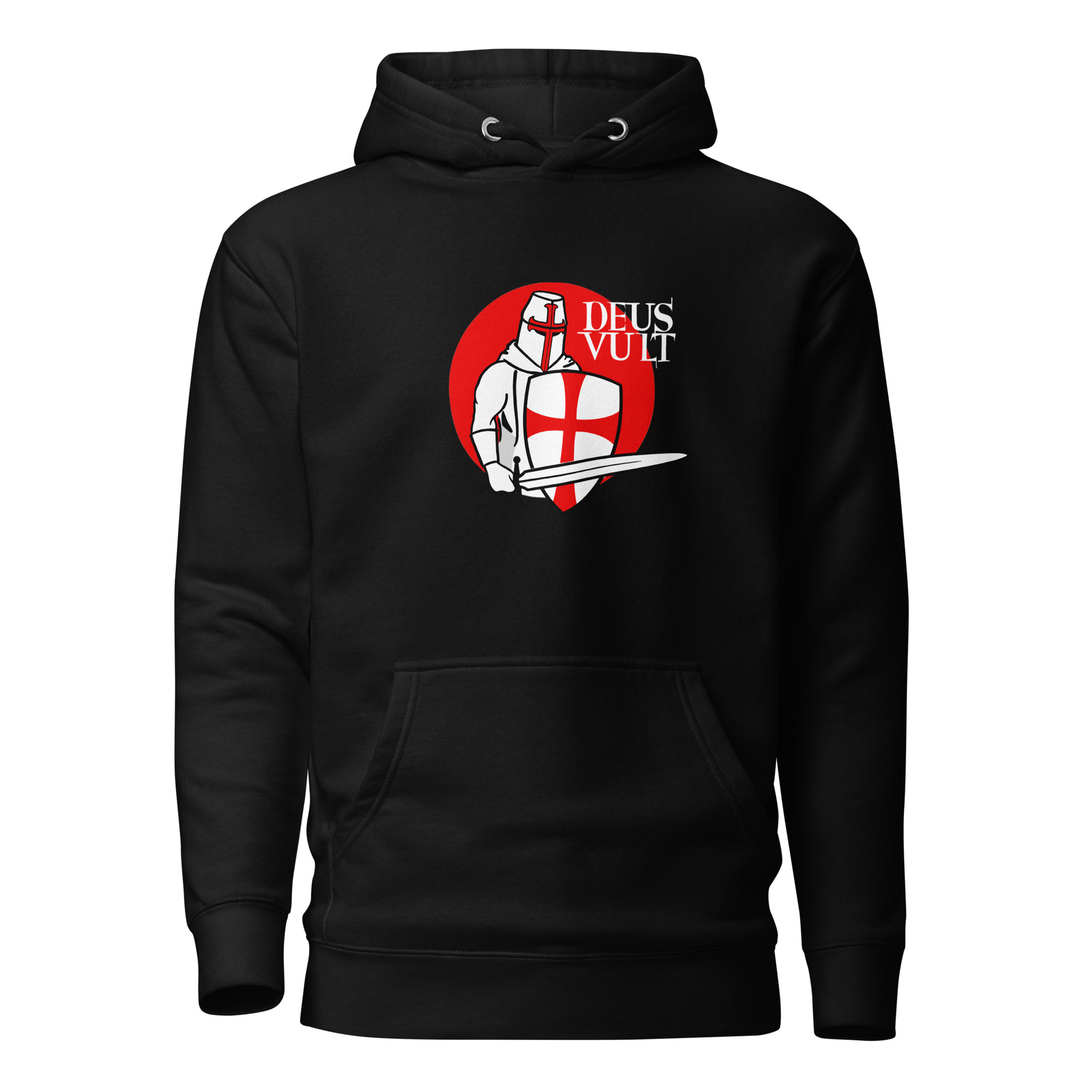 Deus Vult Crusader Hoodie - Black / M