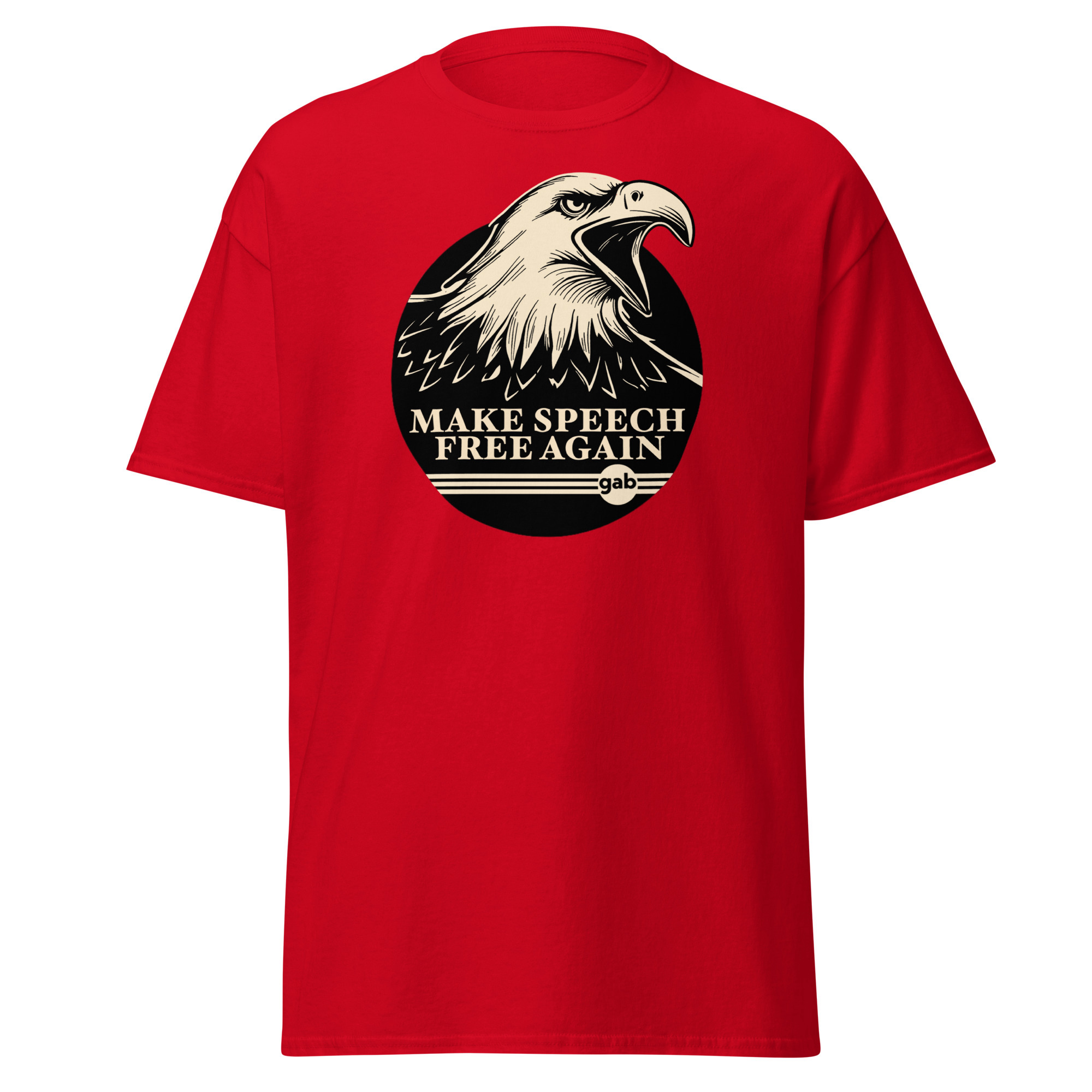 Make Speech Free Again Eagle T-Shirt - Red / M