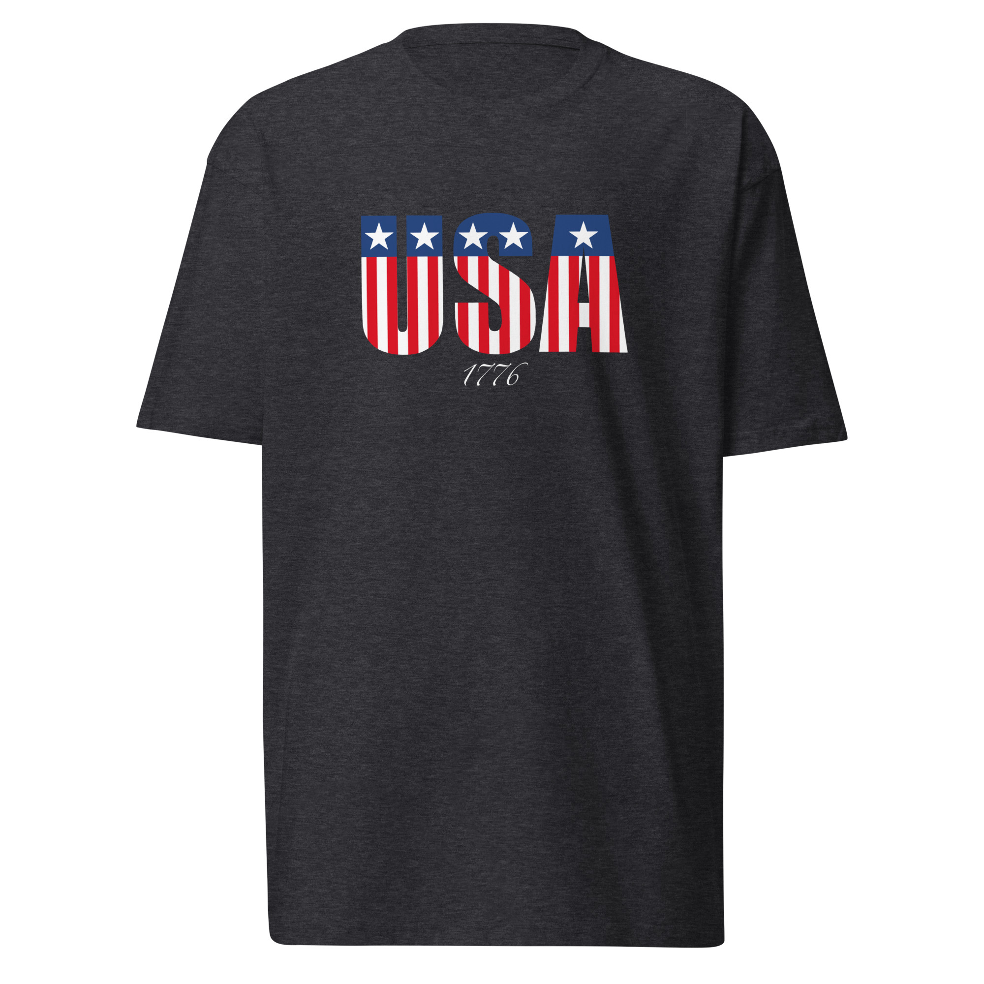 USA 1776 T-Shirt / Charcoal Heather / XL