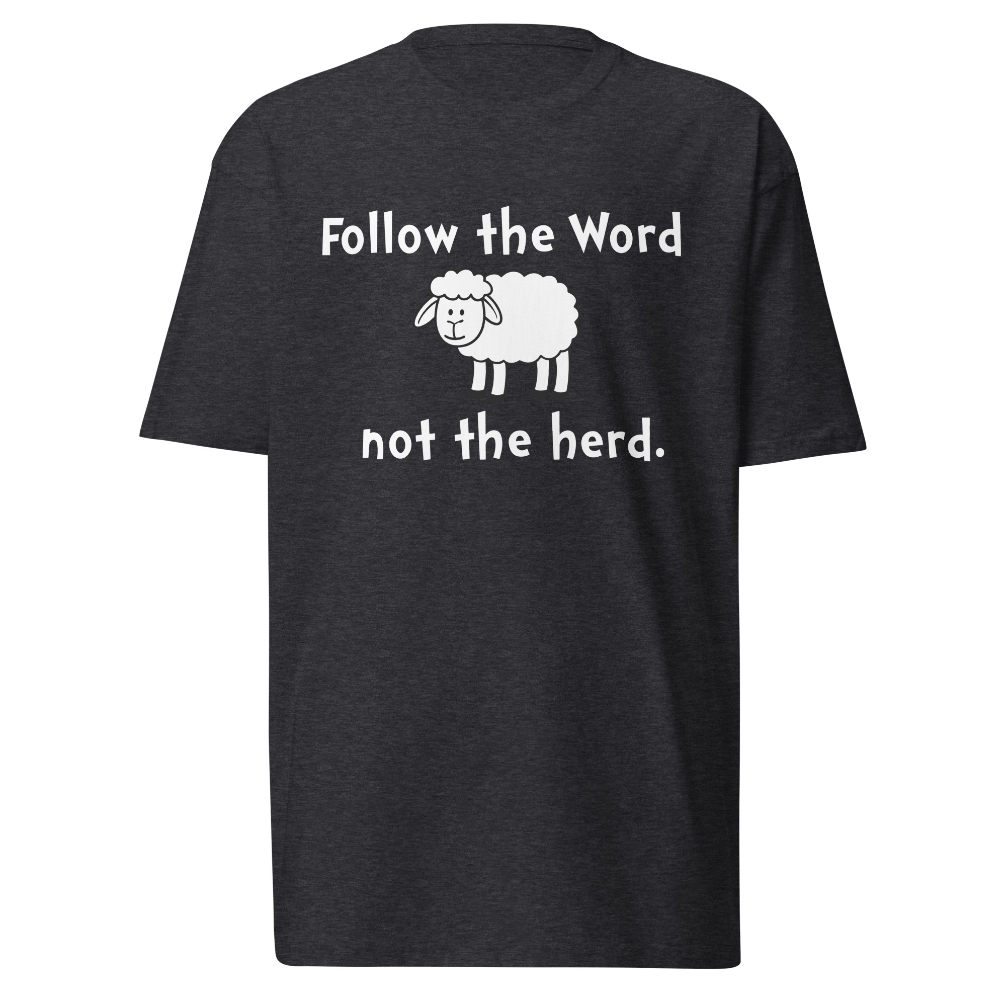 Follow The Word T-Shirt / Charcoal Heather / S