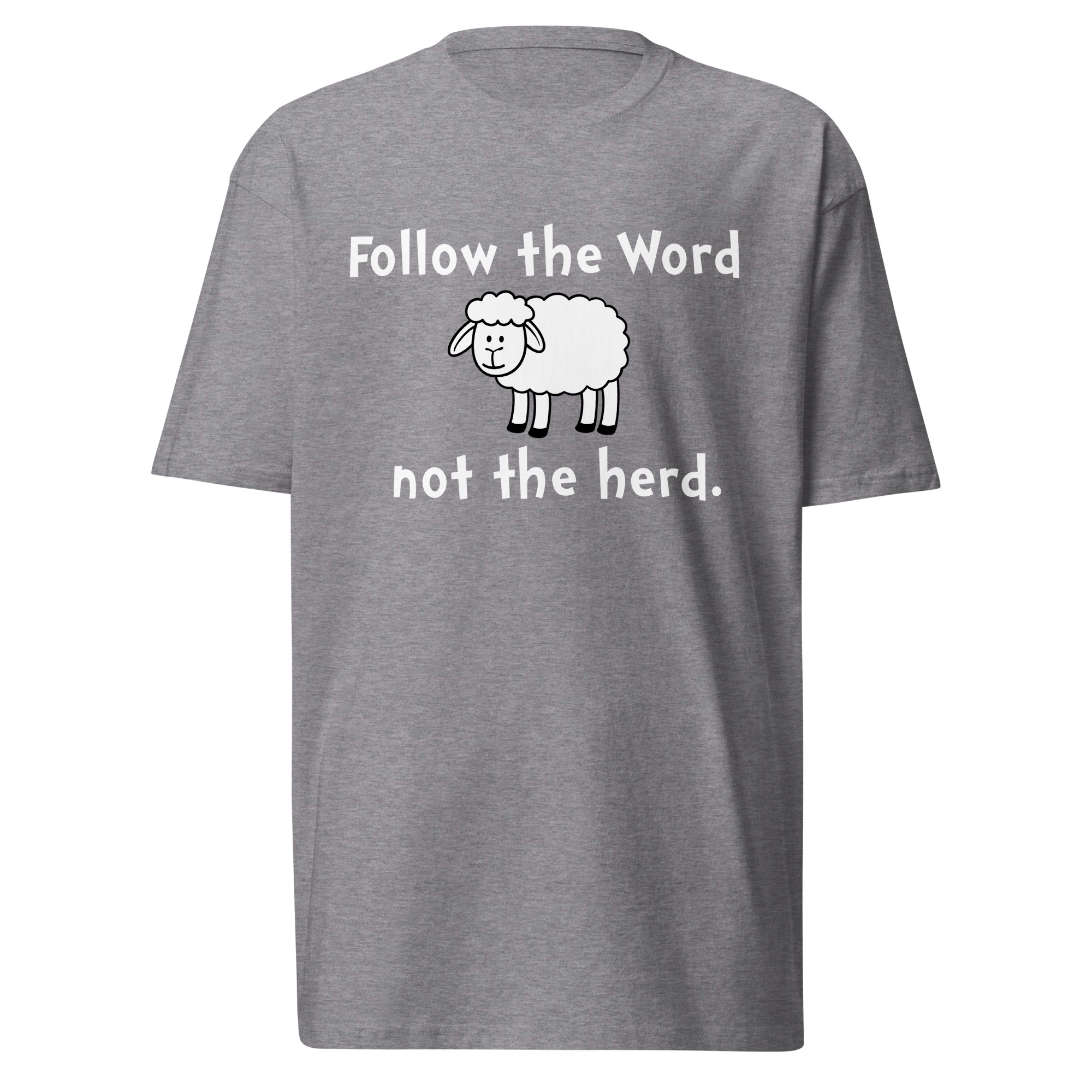 Follow The Word T-Shirt / Carbon Grey / S