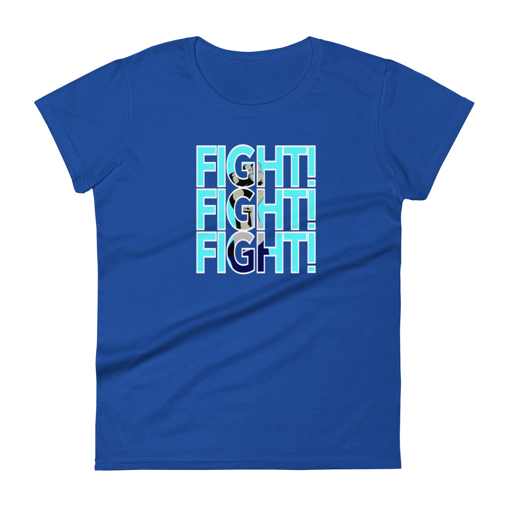 Trump Fight Women's T-Shirt / Royal Blue / S