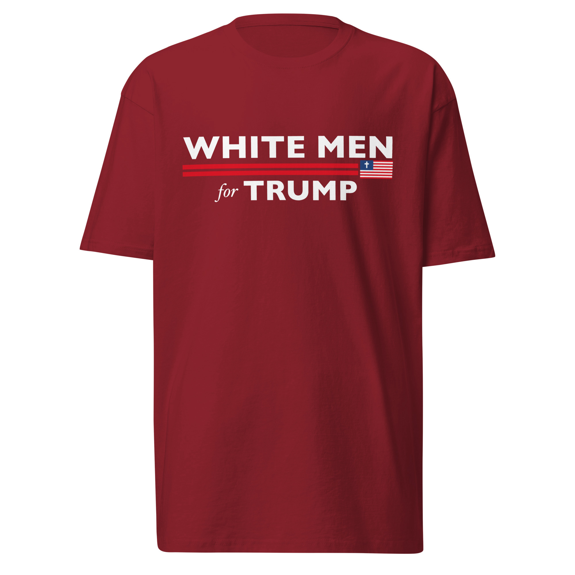 White Men For Trump T-Shirt / Brick Red / S