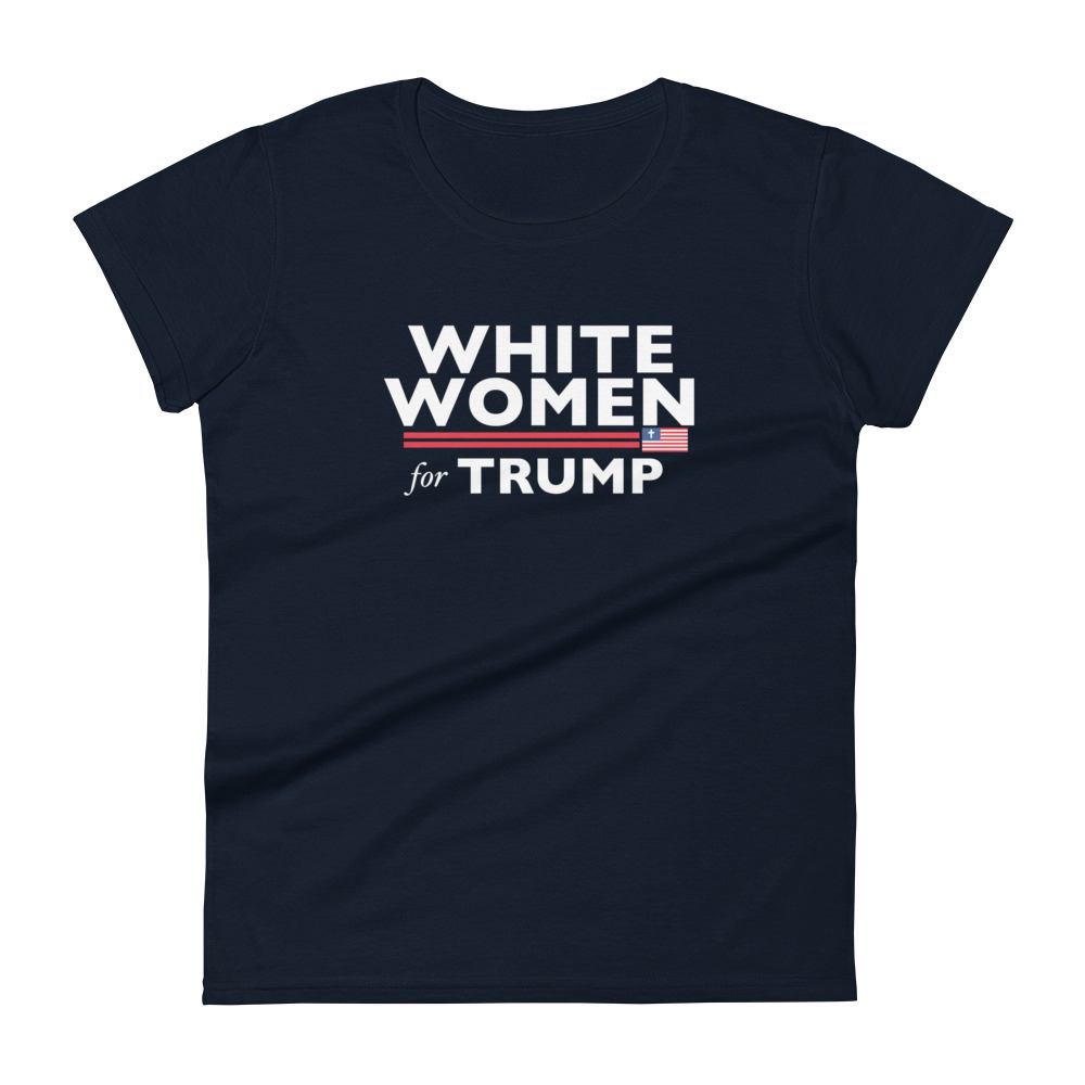 White Women For Trump T-Shirt / Navy / L