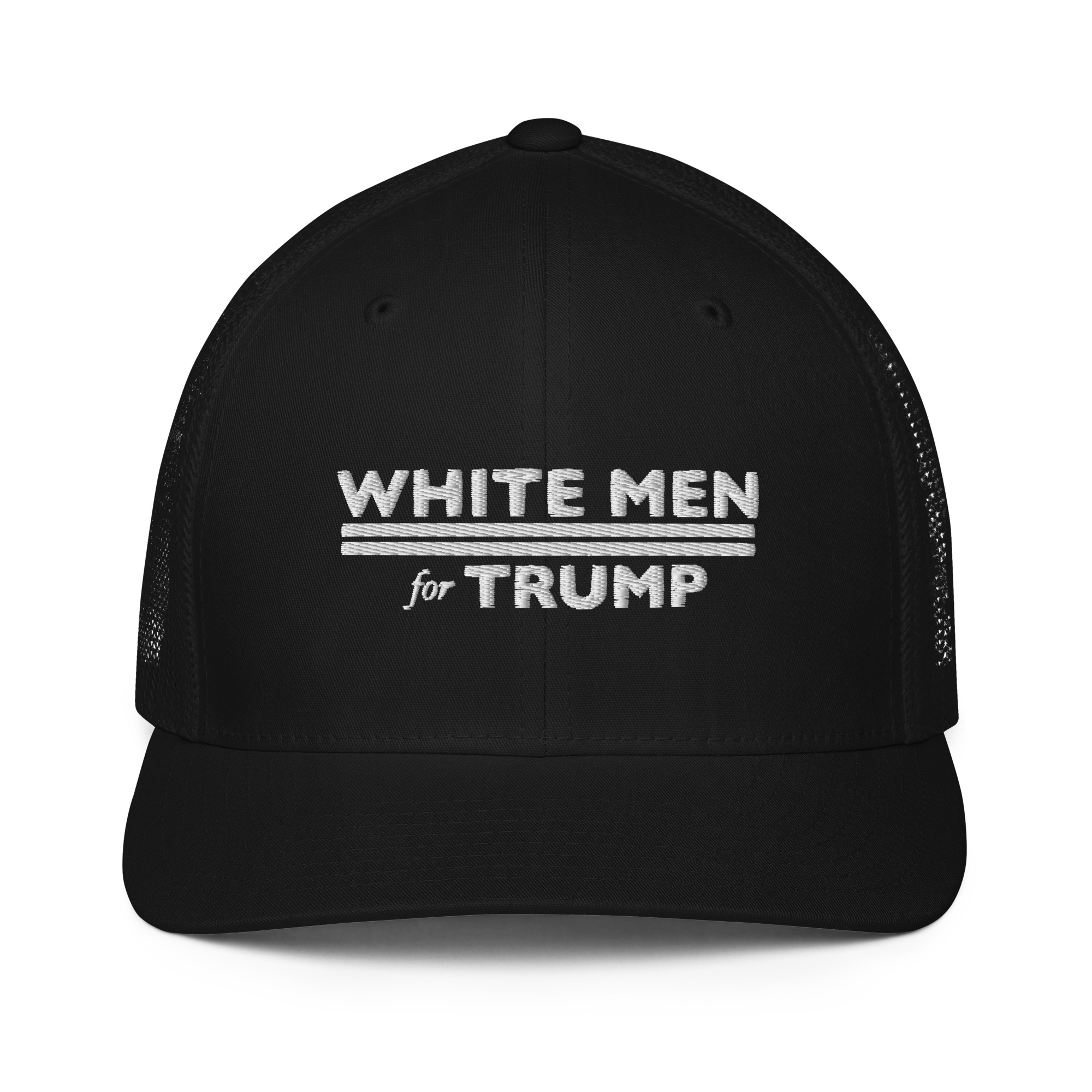 White Men For Trump Trucker Hat / Black