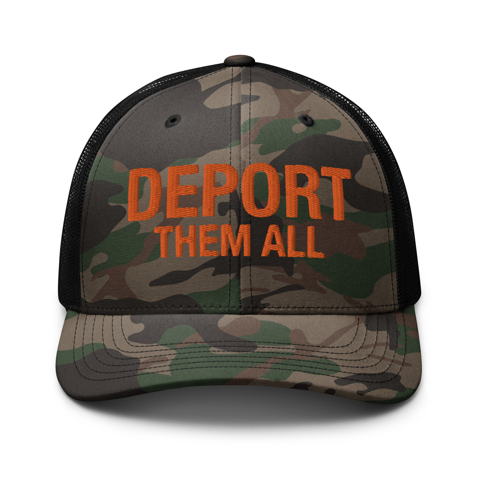 Deport Them All Camo Trucker Hat / Camo/Black