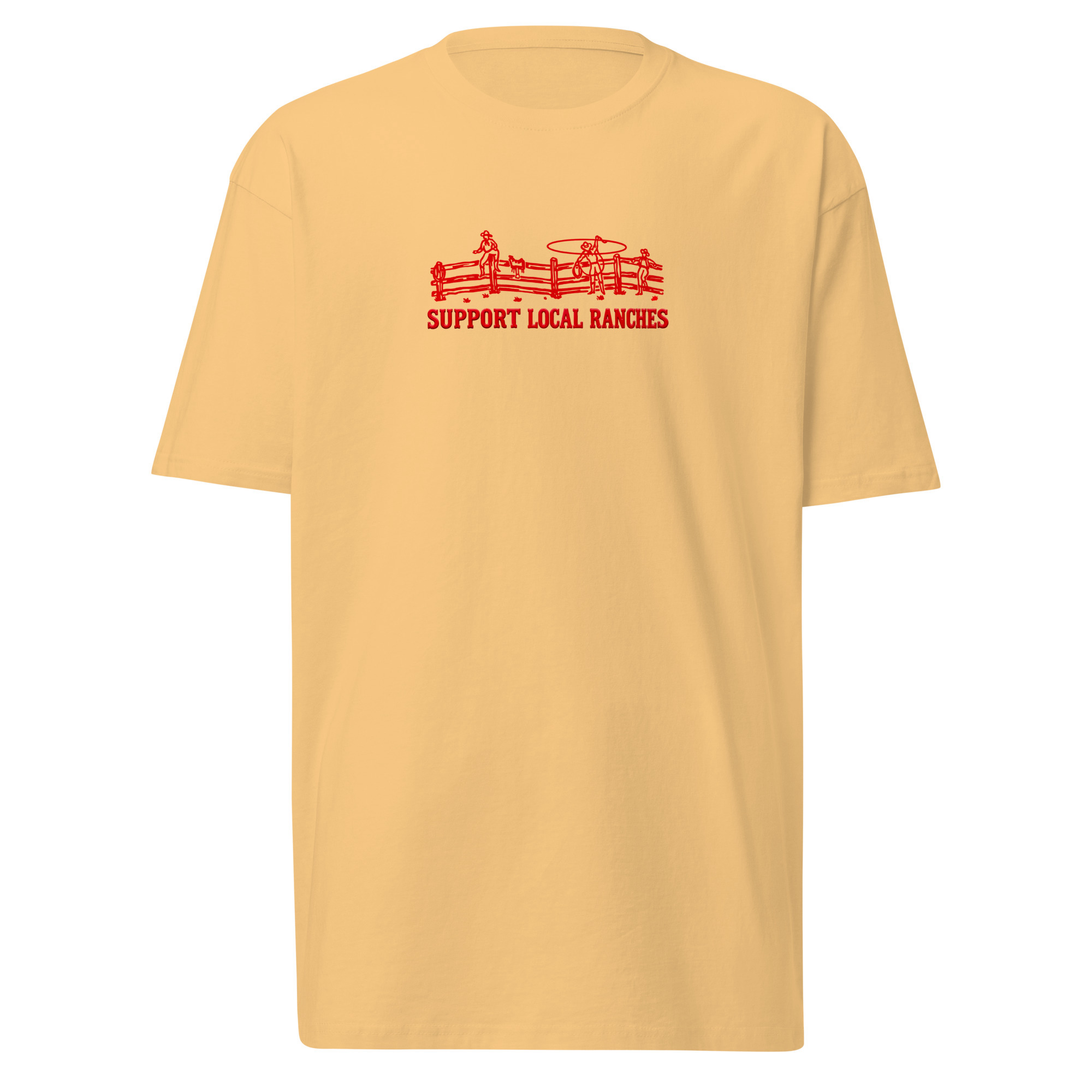 Support Local Ranches T-Shirt / Vintage Gold / L