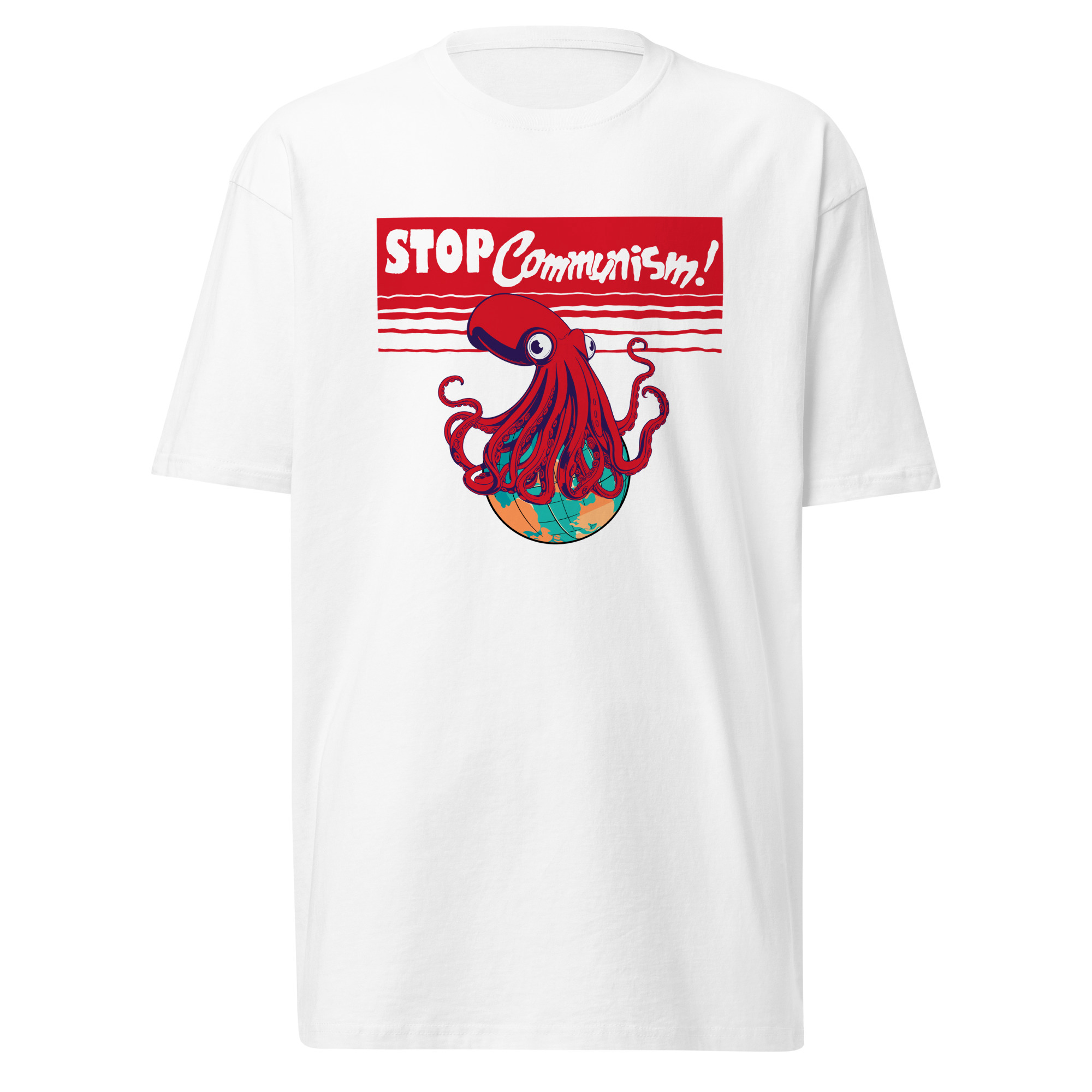 Stop Communism T-Shirt / White / XL