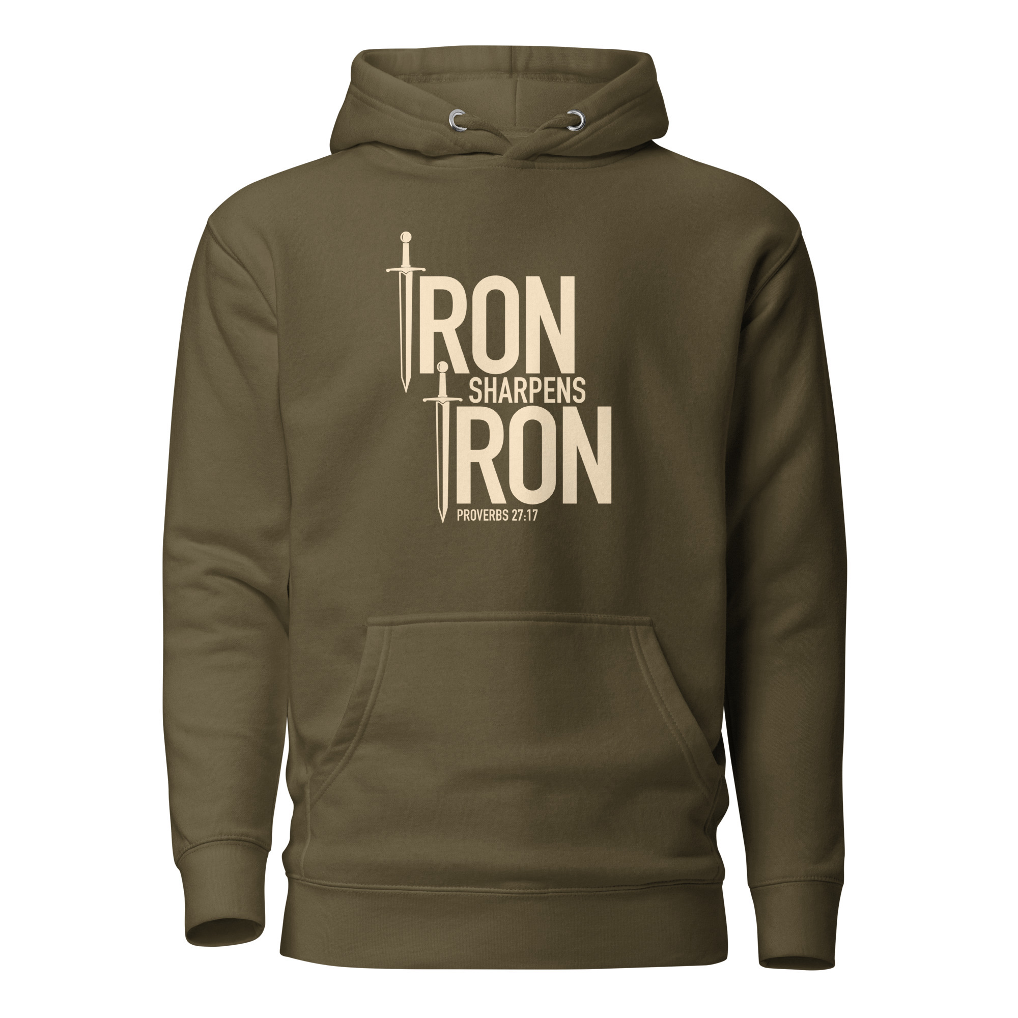 Iron Sharpens Iron Hoodie / Military Green / S