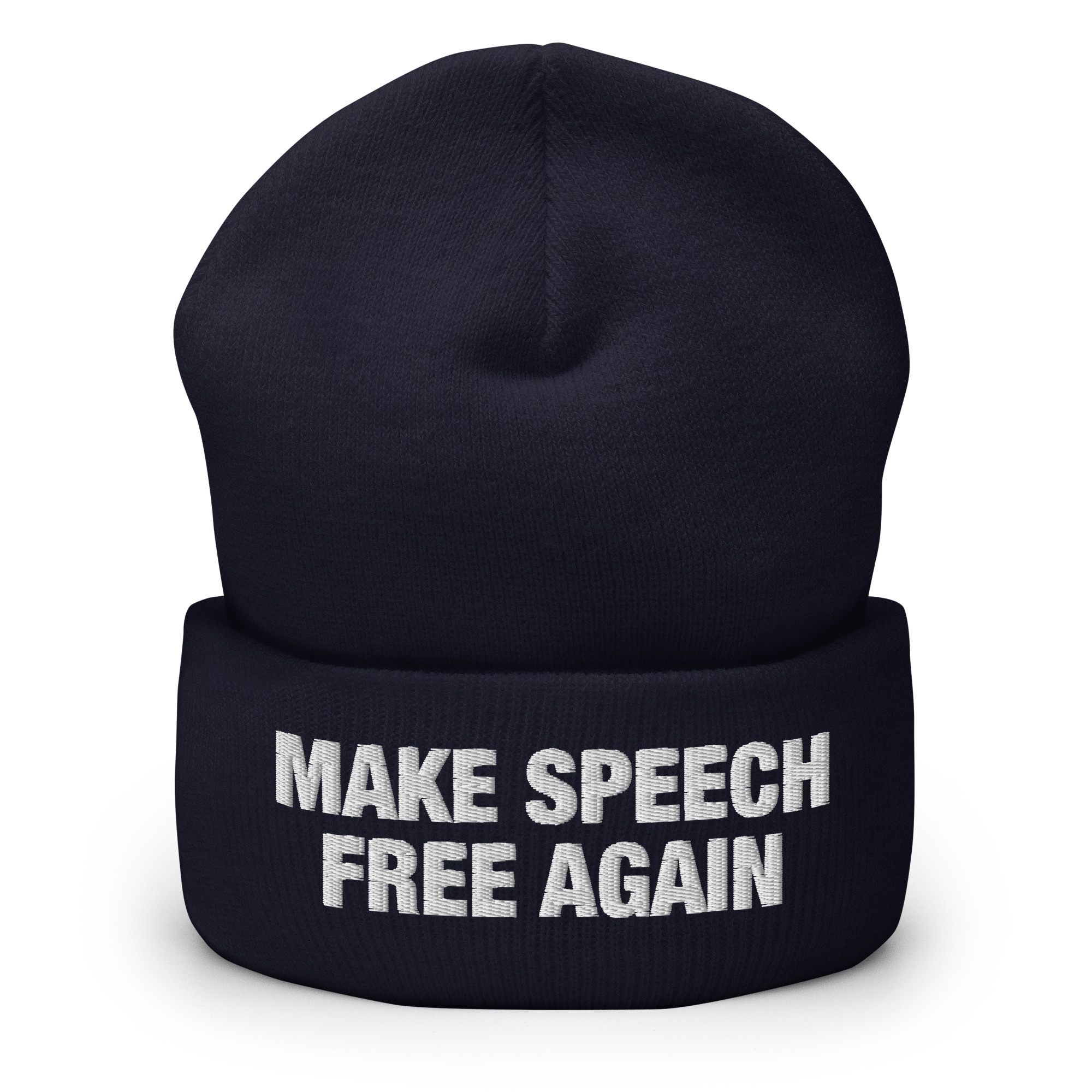 Make Speech Free Again Beanie / Navy