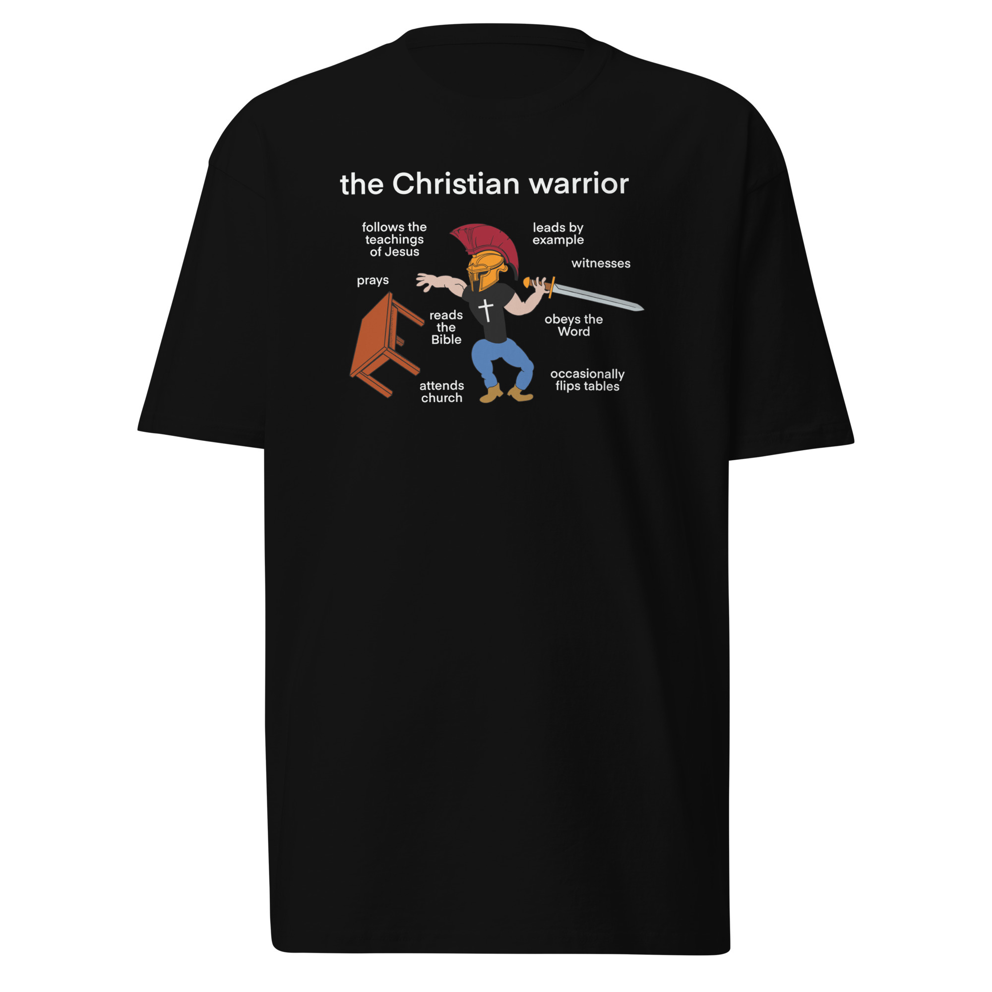 The Christian Warrior T-Shirt / Black / XL