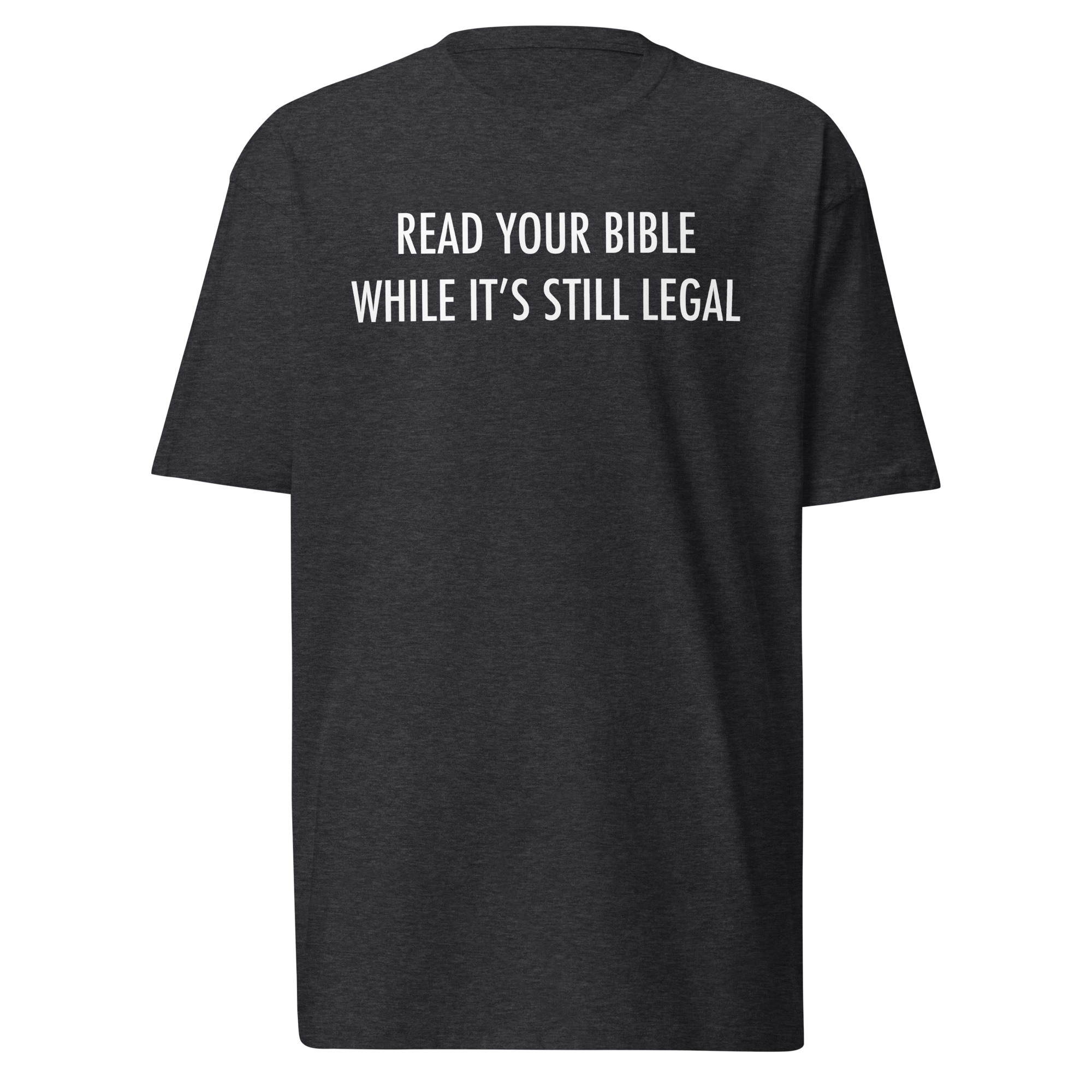 Read Your Bible T-Shirt / Charcoal Heather / S