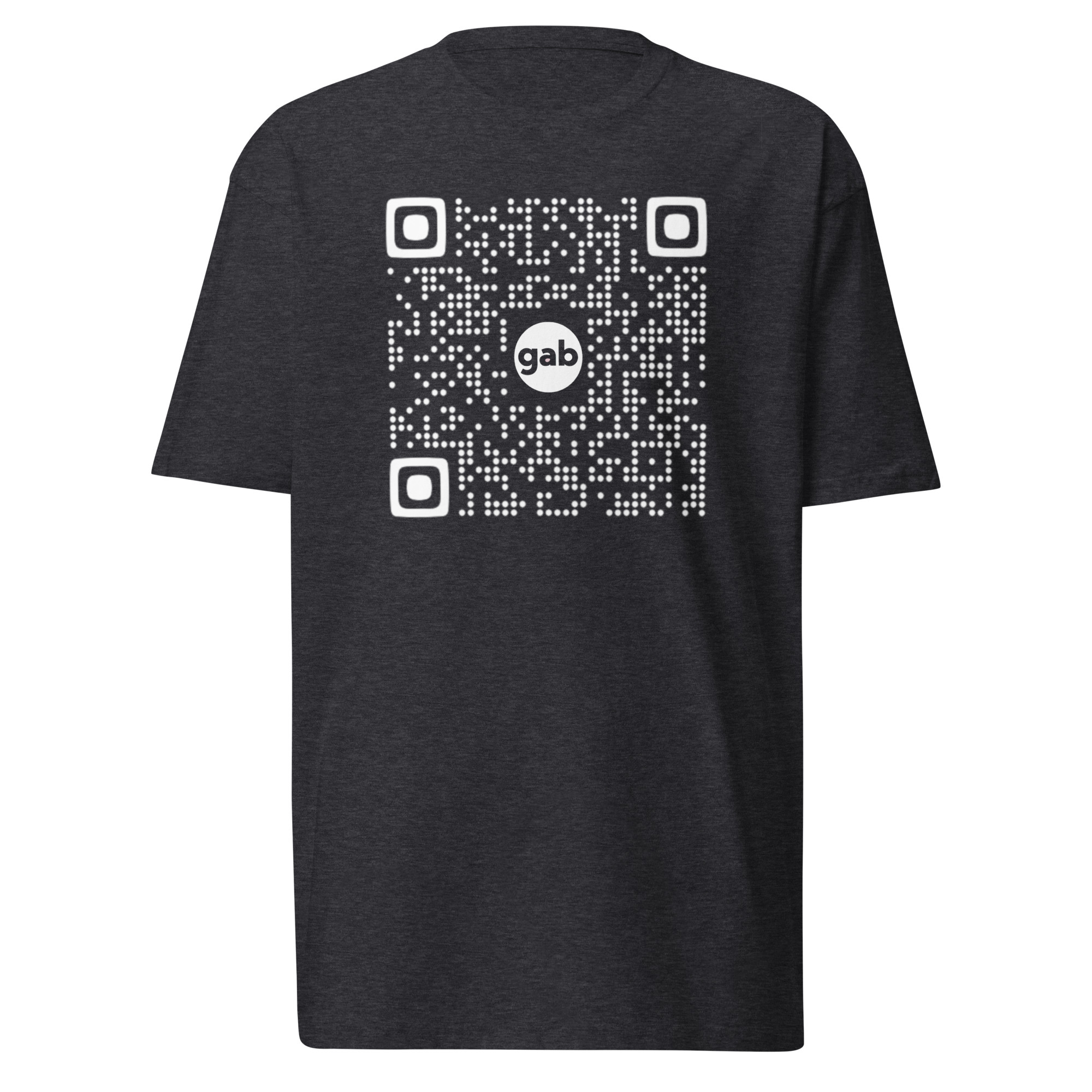 Gab QR T-Shirt / Charcoal Heather / L