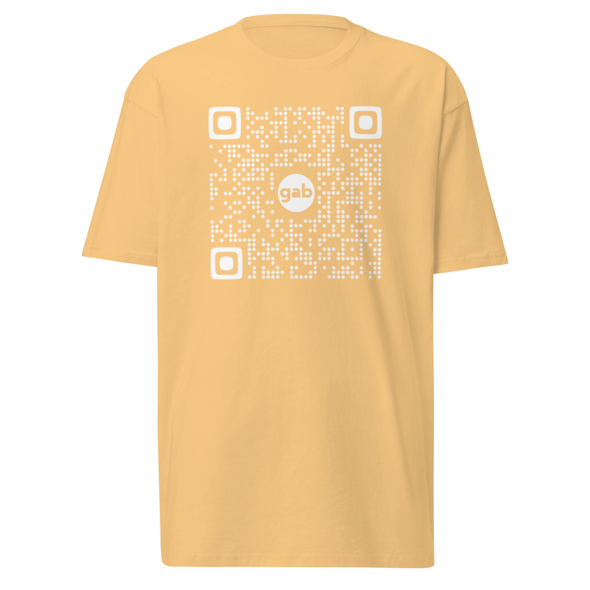 Gab QR T-Shirt / Vintage Gold / S