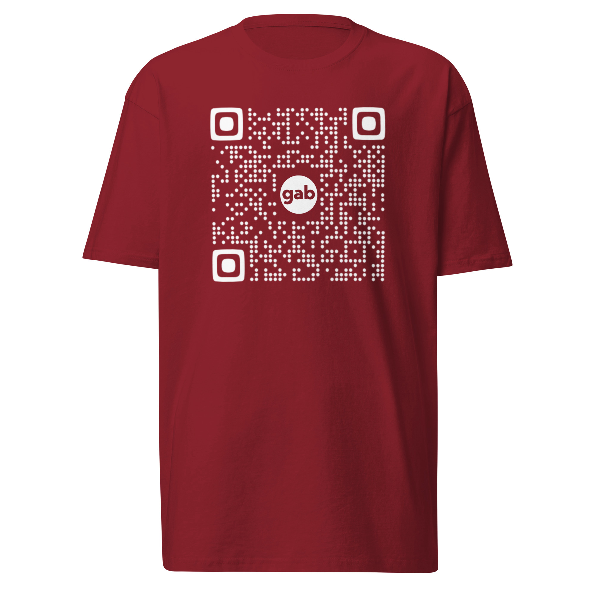 Gab QR T-Shirt / Brick Red / S