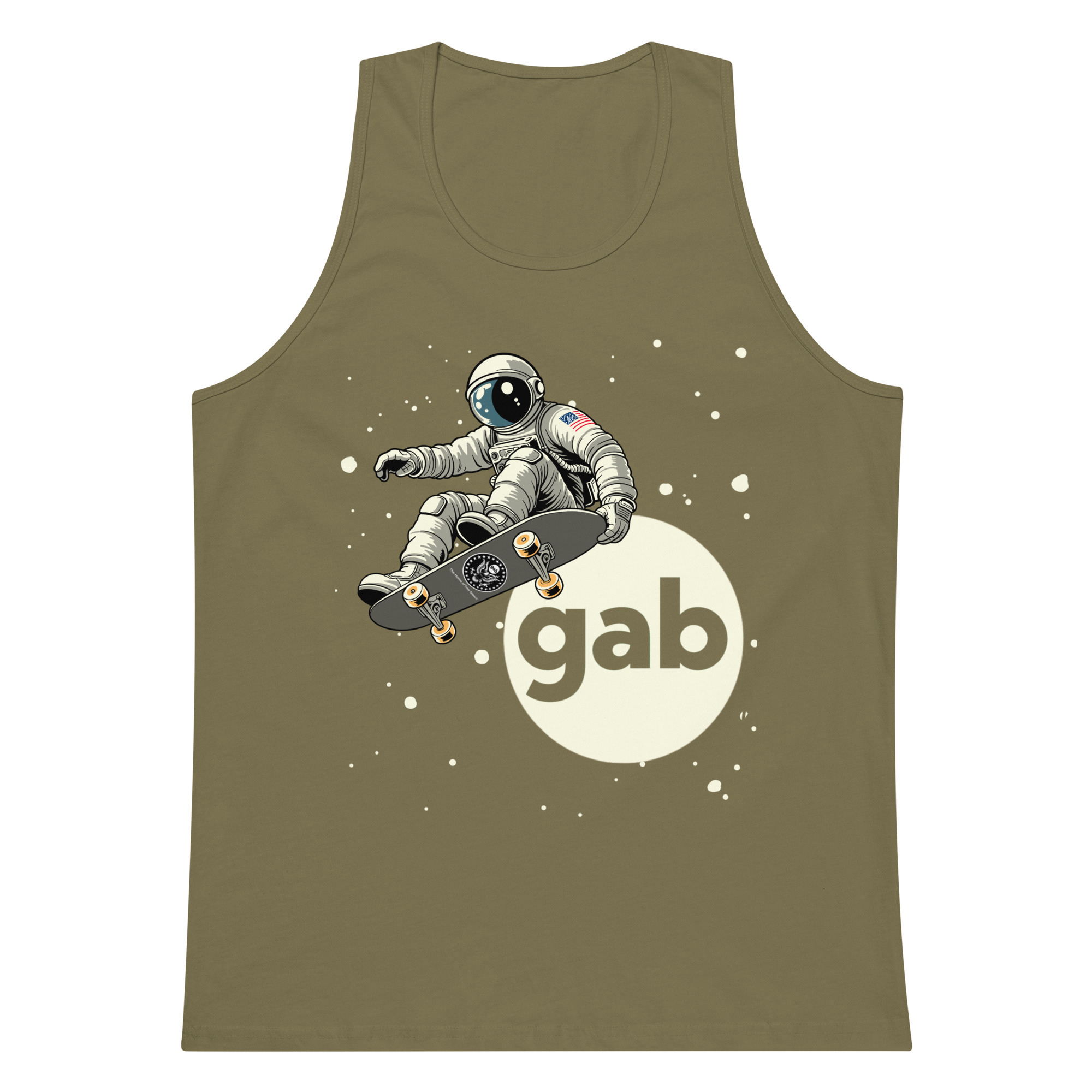 Gab Astronaut Tank Top / Military Green / M