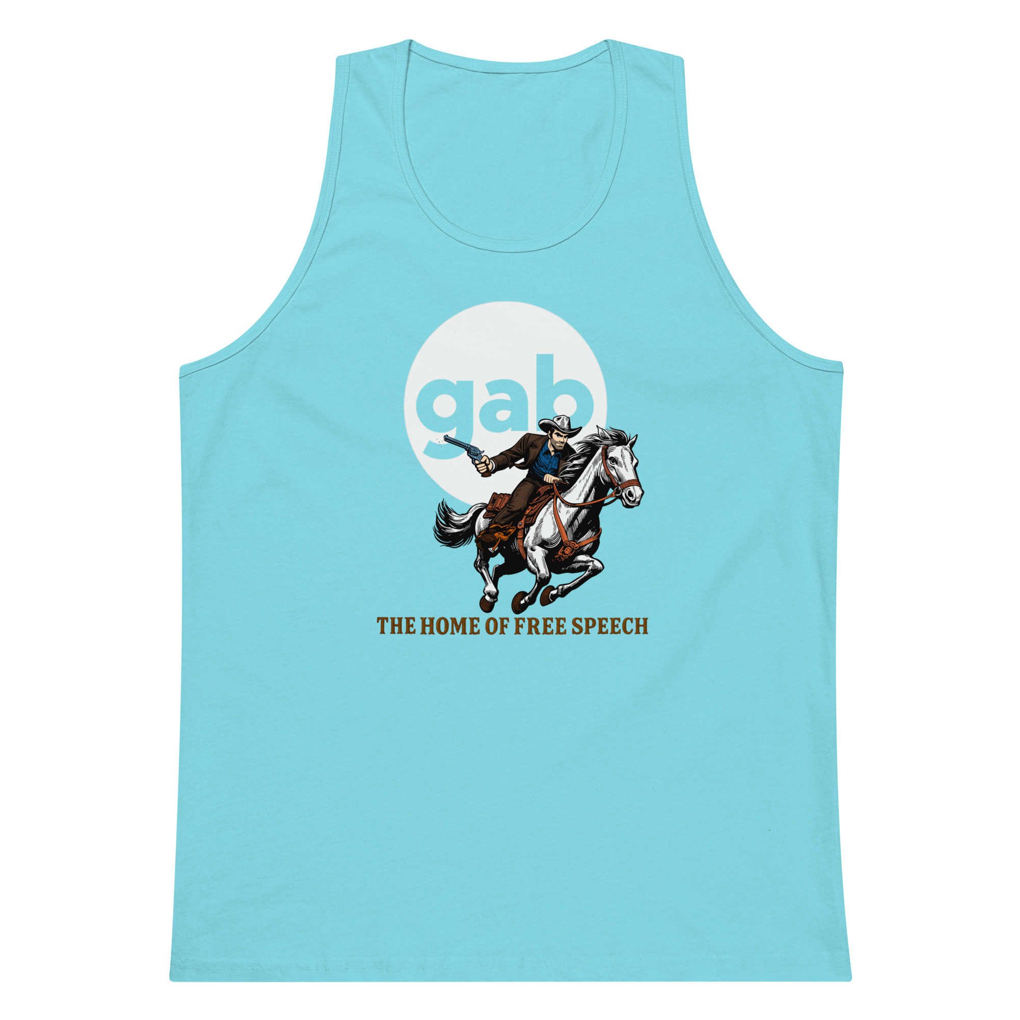 Home Of Free Speech Tank Top / Pacific Blue / M