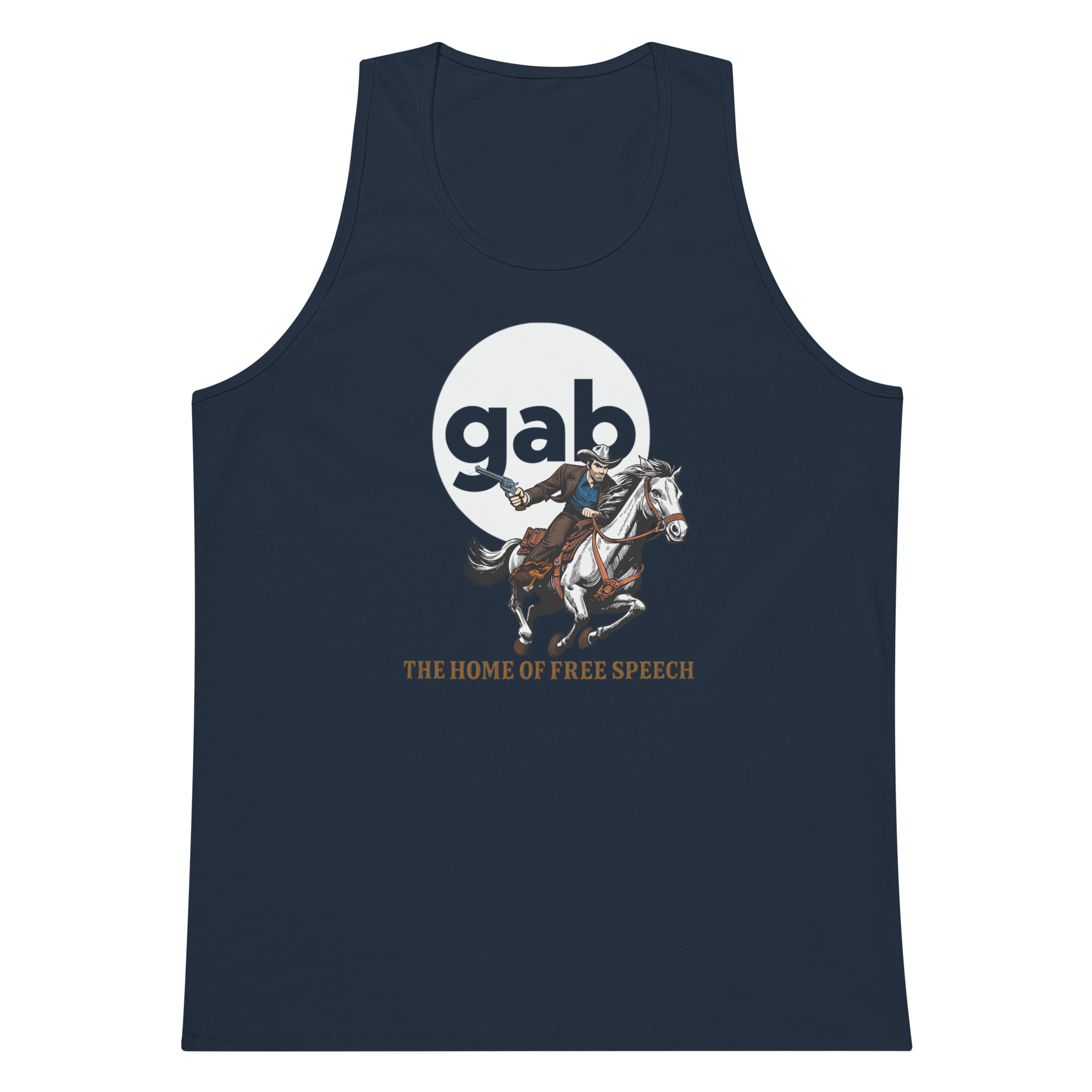 Home Of Free Speech Tank Top / Navy / M