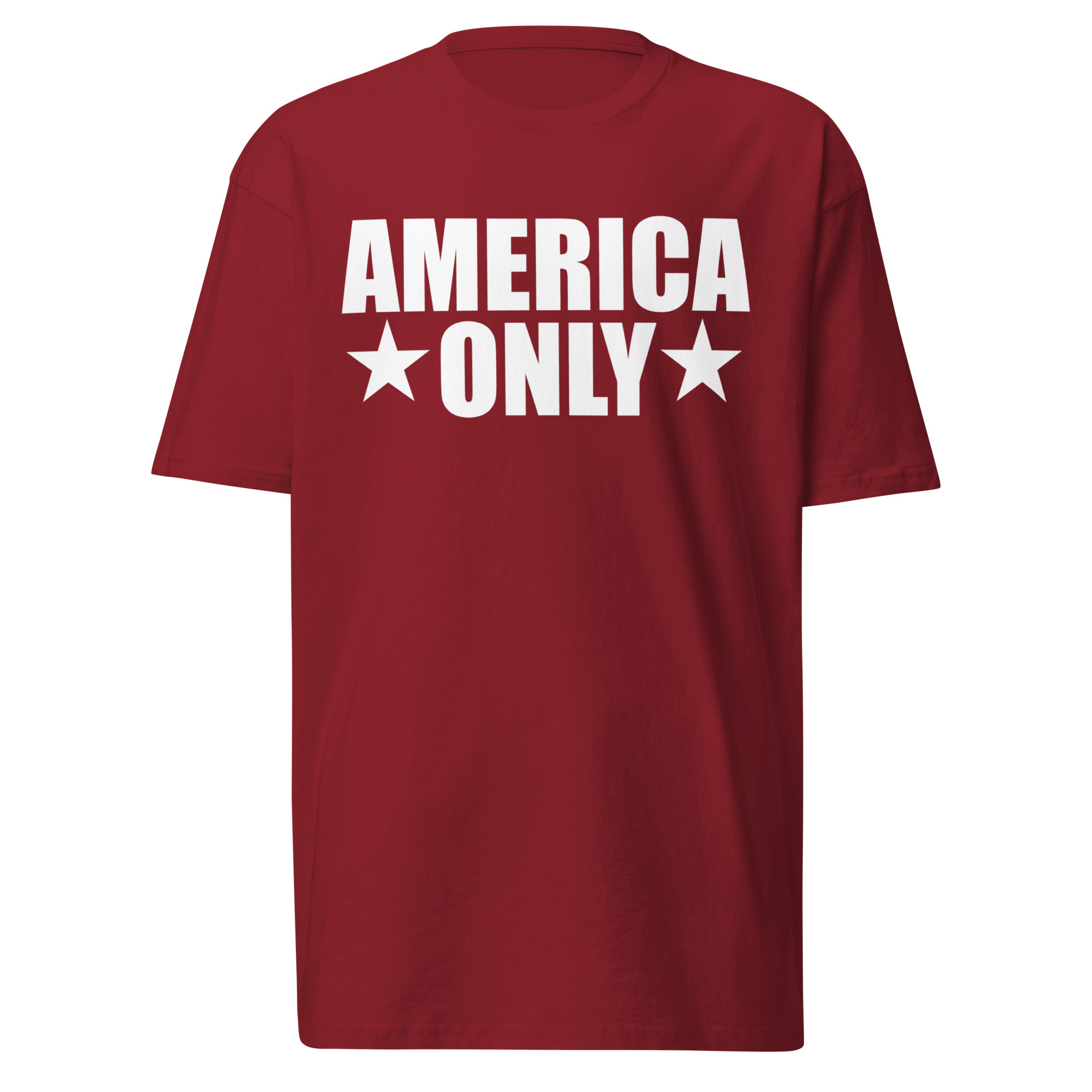 America Only T-Shirt / Brick Red / XL