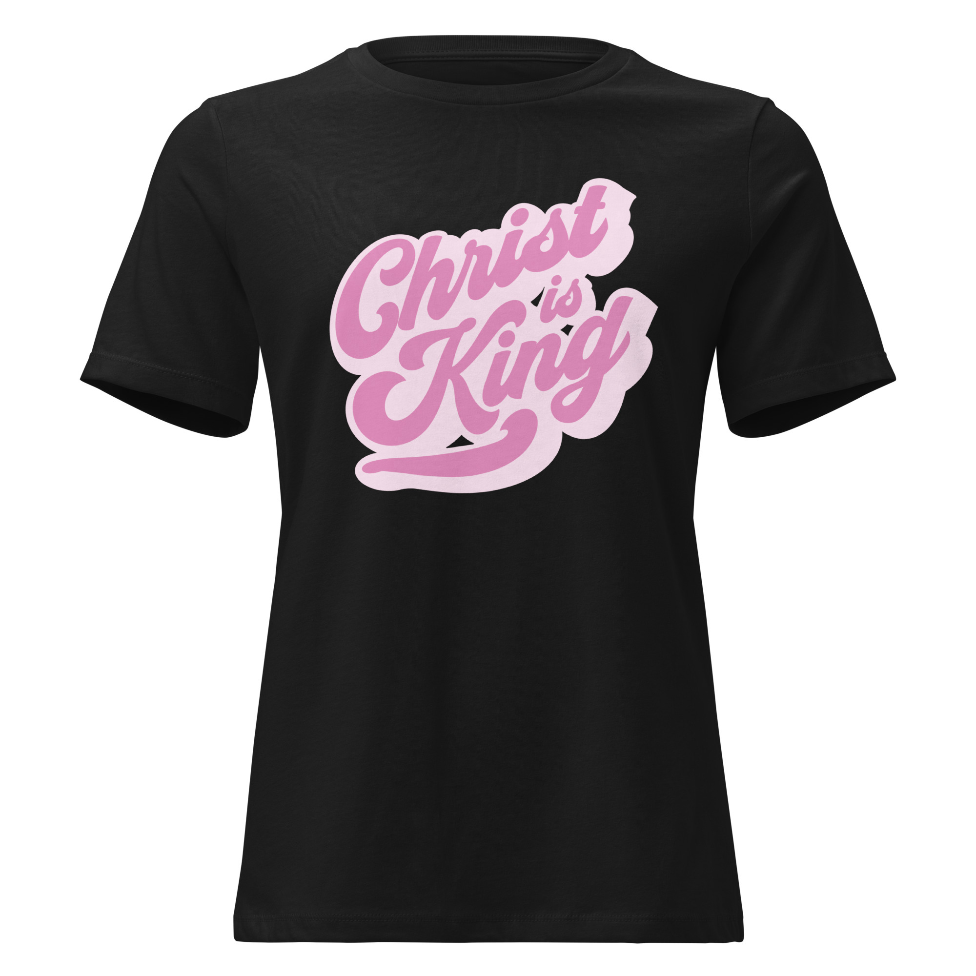 Christ is King Women's Relaxed T-Shirt / Black / S